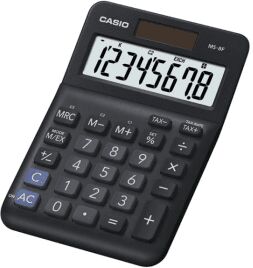 Casio MS-8F Mini Desk Calculator - Black