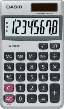 Casio SL-300SV Pocket Calculator - Silver