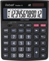 Rebell Panther 12 BX Desktop Calculator - Black