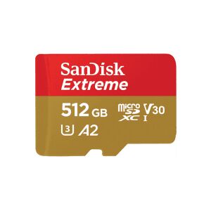 SanDisk Extreme SDSQXAV-512G-GN6MA Class 10 UHS-I MicroSDHC Card 512GB - Red