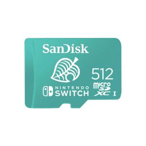 SanDisk SDSQXAO-512G-GNCZN UHS-I Nintendo Switch MicroSDXC Card 512GB - Green