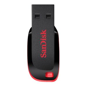 SanDisk Cruzer Blade SDCZ50-128G-B35 USB-A 2.0 Drive 128GB - Black/Red