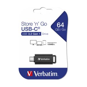 Verbatim Store'n'Go 49458 USB-C 3.2 Drive 64GB - Black