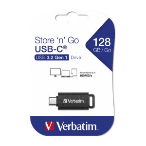 Verbatim Store'n'Go 49459 USB-C 3.2 Drive 128GB - Black