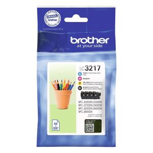 Brother LC3217 Multipack - Full Set of 4 Ink Cartridges - LC3217VAL (Original)