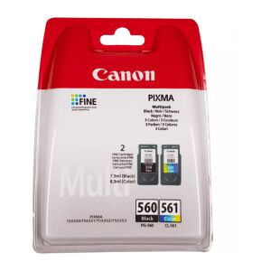 Canon PG-560/CL-561 Multipack - Full Set of 2 Ink Cartridges - 3713C006 (Original)