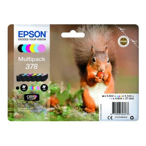 Epson 378 6 Ink Cartridge Multipack - Squirrel (Original)