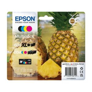 Epson 604XL/604 High Capacity 4 Ink Cartridge Multipack - Pineapple (Original)