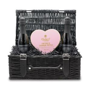 Chocolate Trading Co Chocolate and Prosecco 'Love' Small Wicker Gift Hamper