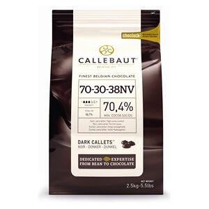 Callebaut dark chocolate chips (callets) 70% - 400g bag