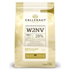 Callebaut white chocolate chips (callets) - 400g bag