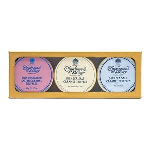 Charbonnel et Walker, Dark, Milk & Pink Mini Himalayan Salted Caramel Truffles gift set
