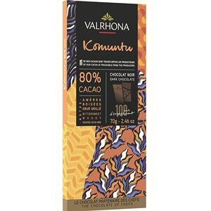 Valrhona Komuntu, 80% dark chocolate bar