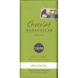 Chocolat Madagascar, 40% vegan milk chocolate bar