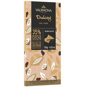 Valrhona Dulcey Roasted Coffee 35% Chocolate Bar