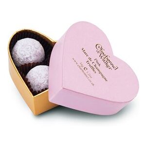 Charbonnel et Walker, Pink heart, Marc de Champagne truffles