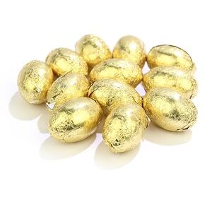 Novelty Cocoa Co. Gold mini Easter eggs - Bulk bag of 620 (approx.)