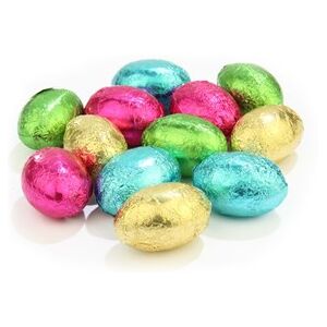 Novelty Cocoa Co. Mixed colours mini Easter eggs - 2x Bags of 100 (approx.)