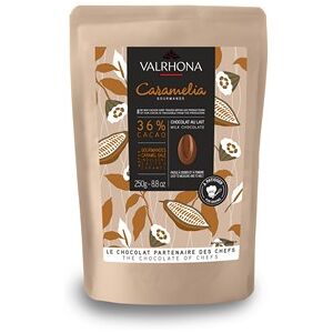 Valrhona Caramelia, 36% milk chocolate chips - 250g bag