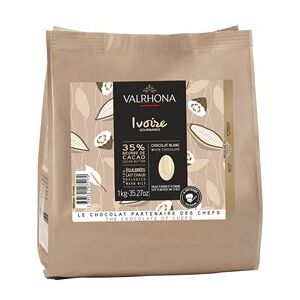 Valrhona Ivoire, white chocolate chips - 250g bag