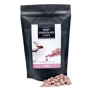 Make, Bake & Decorate Ruby chocolate chips - Medium 500g bag