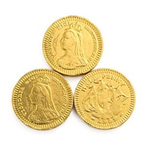 Novelty Cocoa Co. Gold halfpenny chocolate coins - Bulk bag of 315