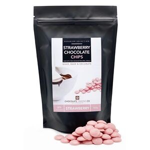 Make, Bake & Decorate Pink chocolate chips - Medium 500g bag