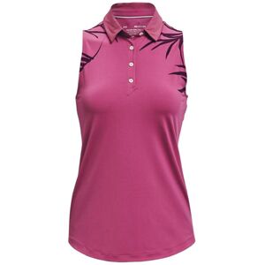 Under Armour Womens Iso-Chill Sleeveless Golf Polo - Pink Under Armour Womens Iso-Chill Sleeveless Golf Polo - Pink