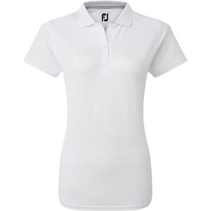 FootJoy White Ladies Golf Polo - Performance Stretch Pique FootJoy White Ladies Golf Polo - Performance Stretch Pique
