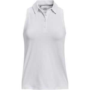 Under Armour Womens Playoff Sleeveless Golf Polo - White Under Armour Womens Playoff Sleeveless Golf Polo - White