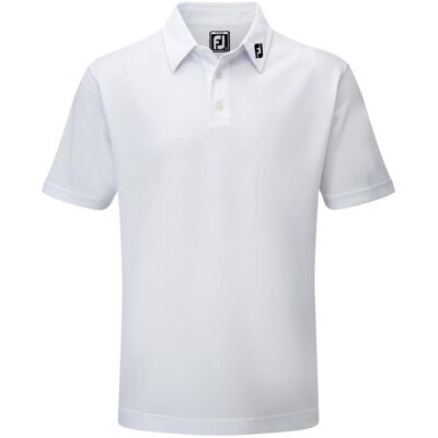 FootJoy Kids White Pique Solid Polo Shirt - Polo Shirt FootJoy Kids White Pique Solid Polo Shirt - Polo Shirt