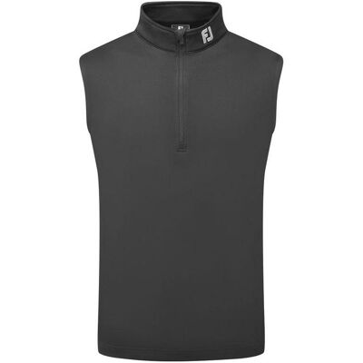 FootJoy Half Zip Vest - Black FootJoy Half Zip Vest - Black