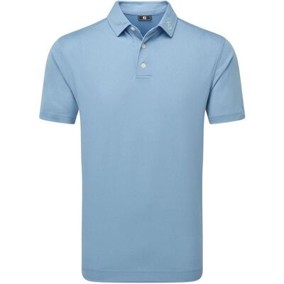 FootJoy Stretch Pique Solid Mens Shirt 25 - Blue Jay FootJoy Stretch Pique Solid Mens Shirt 25 - Blue Jay