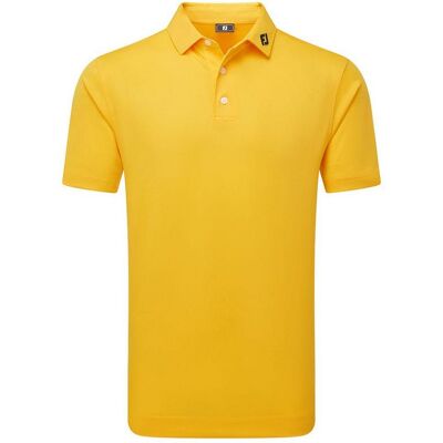 FootJoy Stretch Pique Solid Mens Shirt 25 - Taxi FootJoy Stretch Pique Solid Mens Shirt 25 - Taxi