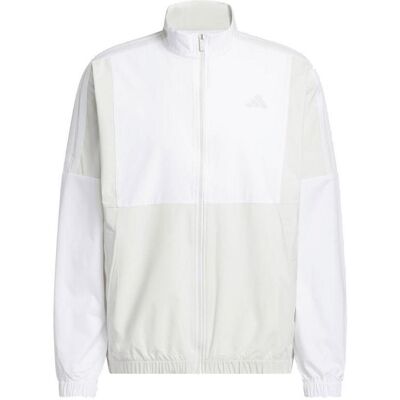 Adidas Beyond the Course Windbreaker Golf Jacket - Orbit Grey/White Adidas Beyond the Course Windbreaker Golf Jacket - Orbit Grey/White