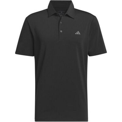 adidas Ultimate365 Solid Golf Polo - Black adidas Ultimate365 Solid Golf Polo - Black