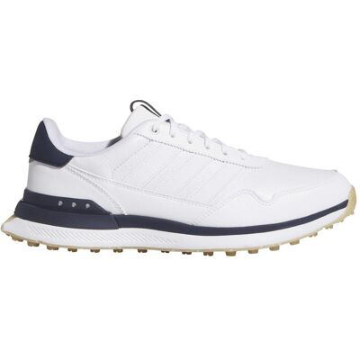 Adidas S2G 26 Leather Spikeless Golf Shoes - White/White/Collegiate Navy Adidas S2G 26 Leather Spikeless Golf Shoes - White/White/Collegiate Navy