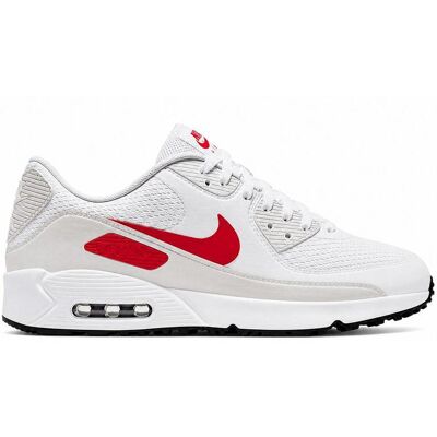 Nike Air Max 90 G Golf Shoes - White/Fire Red/Photon Nike Air Max 90 G Golf Shoes - White/Fire Red/Photon
