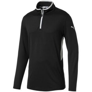 Puma Rotation 1/4 Zip Golf Jumper - Black Puma Rotation 1/4 Zip Golf Jumper - Black
