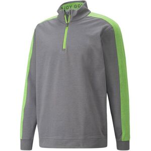 Puma Cloudspun T7 1/4 Zip Golf Jumper - Quiet Shade/Green Puma Cloudspun T7 1/4 Zip Golf Jumper - Quiet Shade/Green
