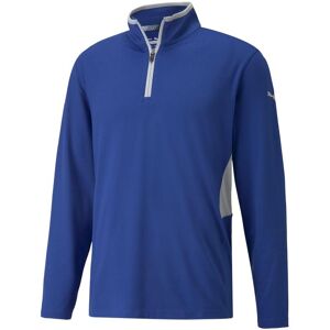 Puma Rotation 1/4 Zip Golf Jumper - Mazarine Blue Puma Rotation 1/4 Zip Golf Jumper - Mazarine Blue