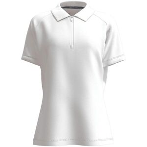 Forelson Blockley Ladies Short Sleeve Zip Polo - White Forelson Blockley Ladies Short Sleeve Zip Polo - White