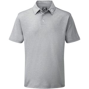FootJoy Stretch Pique Solid Shirt - Heather Grey FootJoy Stretch Pique Solid Shirt - Heather Grey