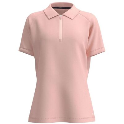 Forelson Blockley Ladies Short Sleeve Zip Polo - Pink Forelson Blockley Ladies Short Sleeve Zip Polo - Pink