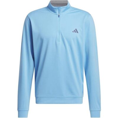 adidas Elevated 1/4 Zip Golf Sweater - Semi Blue Burst adidas Elevated 1/4 Zip Golf Sweater - Semi Blue Burst