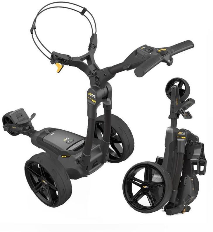 PowaKaddy FX1 Black Electric Golf Trolley 2024 - Extended Lithium