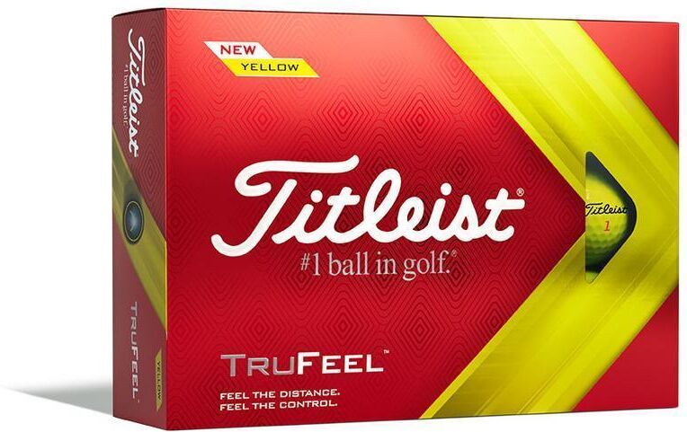 Titleist TruFeel Golf Balls - Personalised - Yellow