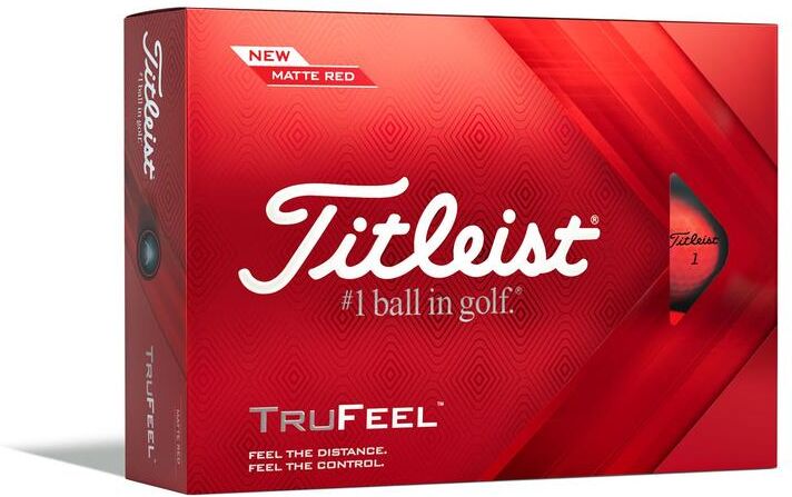 Titleist TruFeel Golf Balls - Personalised - Red