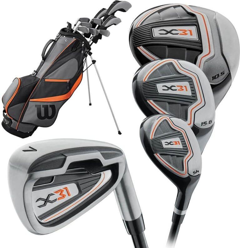 Wilson X-31 Men's Golf Package Set - Steel/Graphite