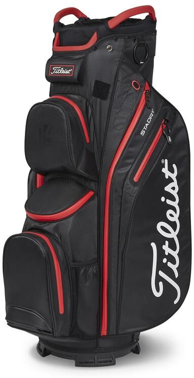 Titleist Cart 14 StaDry Golf Cart Bag - Black/Red